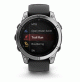fēnix E – 47 mm, AMOLED - Stainless Steel with Black Silicone Band - 010-03025-00 - Garmin